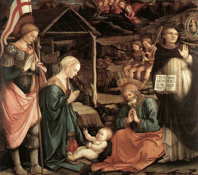 Adoration of the Child with Saints